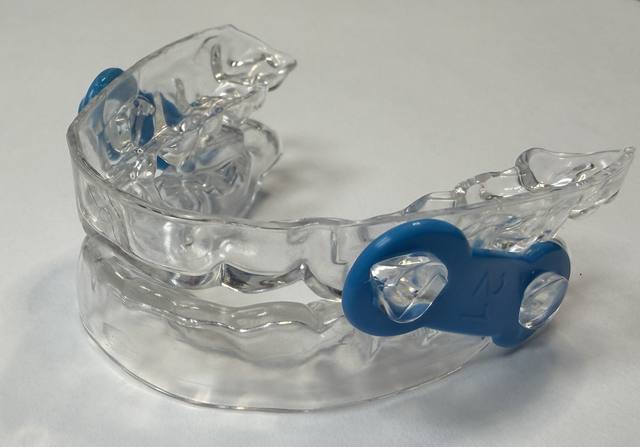 EMA oral appliance for sleep apnea fitted by Dr. Argyle in Syracuse, UT